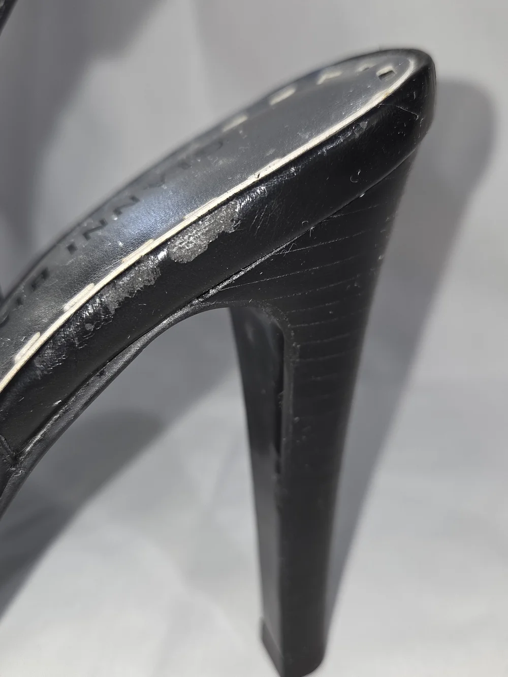 Gianni Bini Black Textured Slingback Heels - Picture 3 of 6
